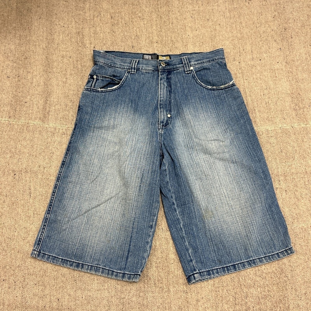 Vintage Southpole Denim Shorts Mens 34 Blue 2000s Y2K